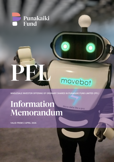 Punakaiki Fund Information Memorandum April 2026 Active Investor Plus Visa